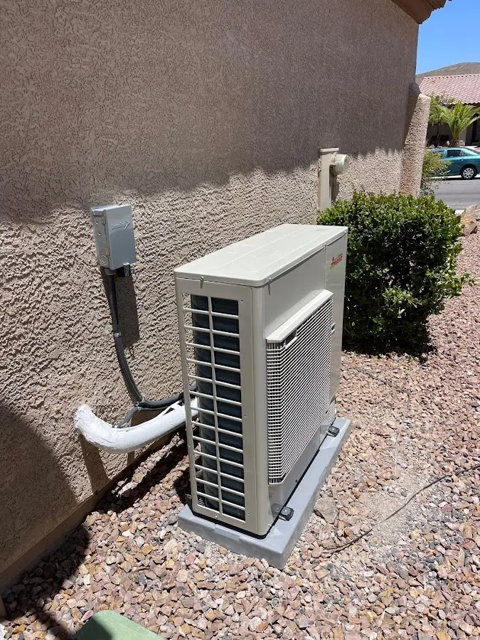 Residential air conditioning condenser unit in Edinburg